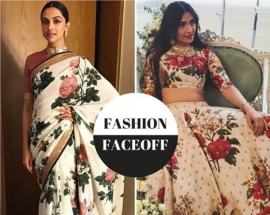 Fashion Faceoff: Deepika Padukone or Sonam Kapoor, who wore the floral Sabyasachi spring look better?