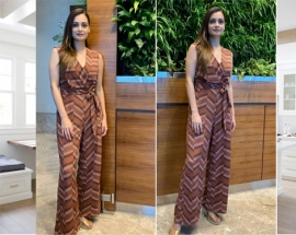 Beautiful Dia Mirza Spotted in Kazo Outfit at Airport