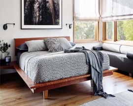 SOPHISTICATED BEDROOMS WITH LOW PLATFORM BEDS