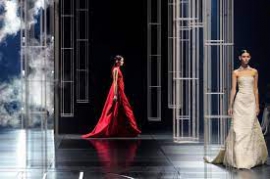 Fendi makes bid for Oscars red carpet with high-drama evening wear