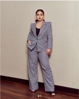 Jalsa actor Vidya Balan ditches saris for chic formal wear; take a look