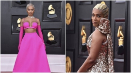 Saweetie, Tiffany Haddish lead Grammys red carpet in pink, sparkle