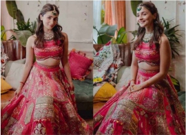 Story behind Alia Bhatt`s upcycled lehenga worn for her Mehendi