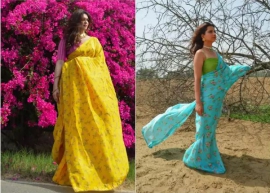 How to flaunt printed saris in summer