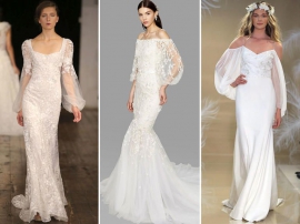 SS23 Bridal Trends: statement sleeves, high leg slits and more