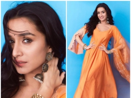 Shraddha Kapoor in a Devnaagri anarkali suit painted a bright and perfect festive glam picture; Yay or Nay?