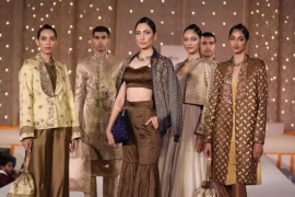 A fashion show celebrating Benarasi weave