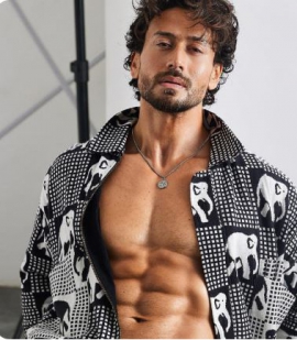Tiger Shroff is too hot to handle in elephant-printed bomber jacket teamed with classic white pants