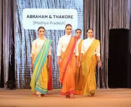 Saris from 11 different Indian states on the ramp