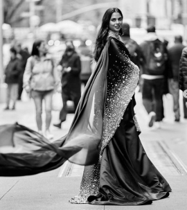 Met Gala 2023: Isha Ambani stuns in black sari-gown from Prabal Gurung
