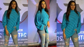 Kiara Advani pairs Balenciaga top with fitted ripped denim jeans for casual yet classy fashion statement