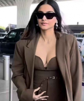 Sonam Kapoor serves formal finesse in maxi dress with trench coat and Rs 18.92 lacs Birkin bag
