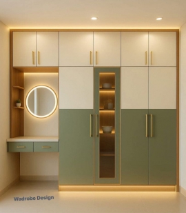 Modern almirah (wardrobe) design has evolved from simple storage into a key architectural element of a room. The focus is on seamless integration, high-tech functionality, and a mix of textures that c