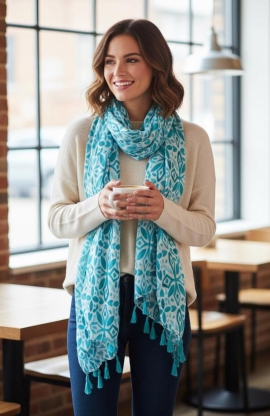 The Spring/Summer  season, scarves have transitioned from heavy winter layers into lightweight, structural accessories. The focus is on breathability, vibrant textures, and versatile styling.